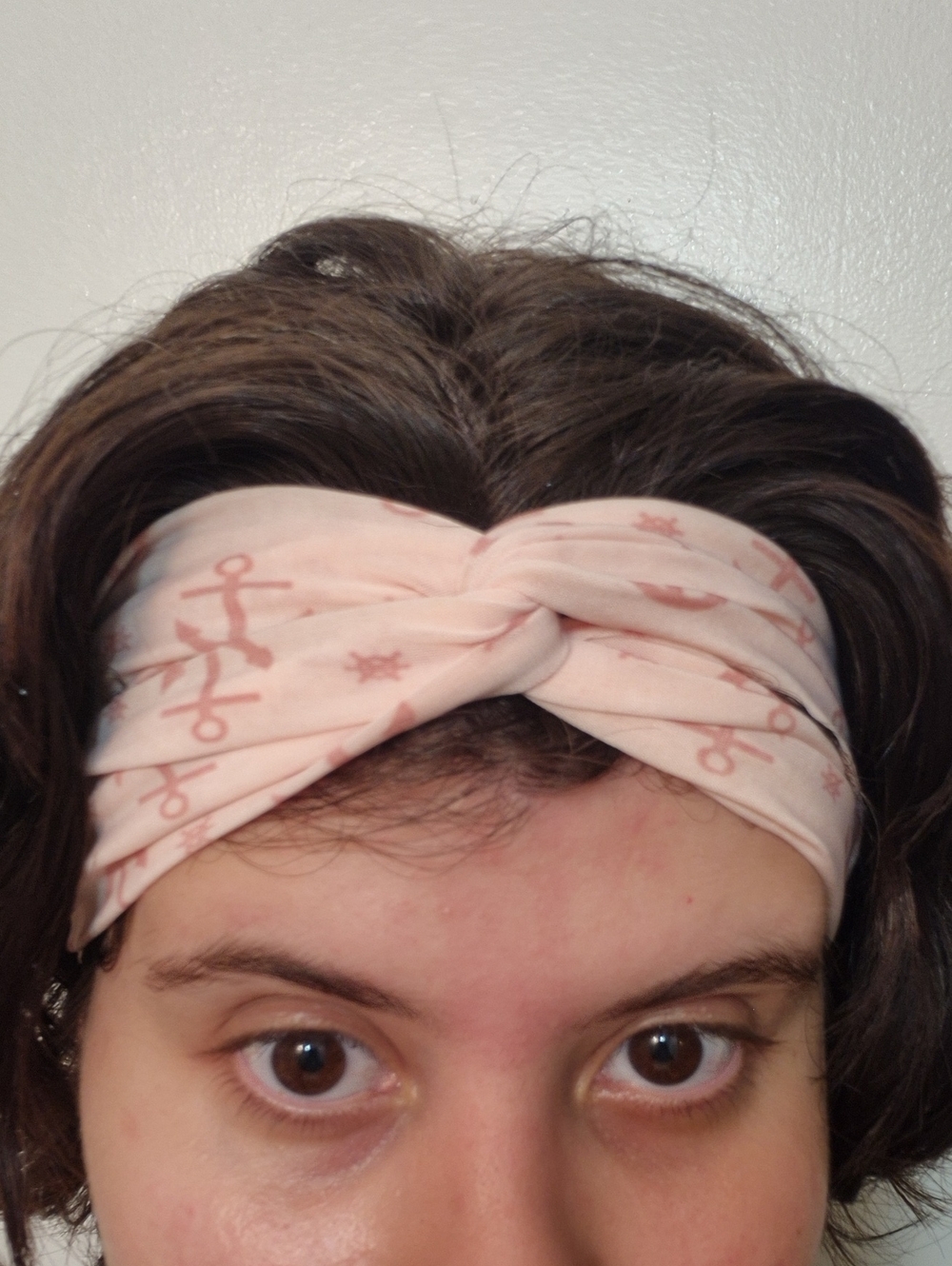 Pink Nautical Knot Twisted Headband